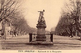 Monument à Martin Bidouré, place de la Rouguière à Barjols.