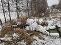 Tireur d'élite italien du corps des chasseurs alpins lors d'un exercice OTAN, en camouflage hivernal.