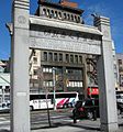 Monumento en el barrio chino de Nueva York.