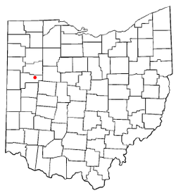 Location of Uniopolis, Ohio