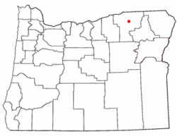 Location of Mission, Oregon