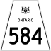 Highway 584 marker