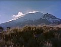 El volcán Popocatépetl durante su periodo de reposo, en 1960.