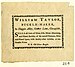 William Taylor, buckle-maker, trade card