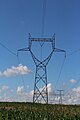 Pylône de type Chat 400 kV 1 terne.