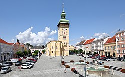 Main square of Retz