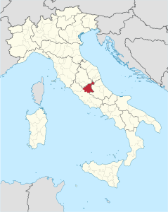 Provincia di Rieti – Localizzazione