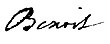 Signature de Antoine Benoit (prêtre)