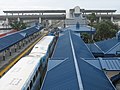 The Tri-Rail and Metrorail transfer station taken from the walking bridge.