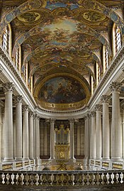 Baroque Corinthian columns in the Chapel of the Palace of Versailles, 1696–1710[20]