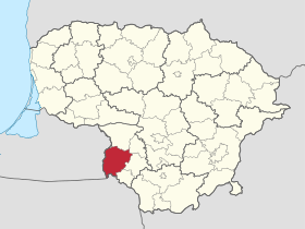 Localisation de Municipalité du district de Vilkaviškis