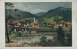 1920s postcard of Vuhred