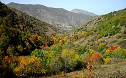 Abbasabad County in the fall