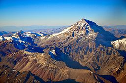 Aconcagua en kväll i mars 2011.