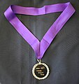 Award ribbon with medallion