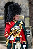 Full dress, Royal Regiment of Scotland (including scarlet doublet and feathered bonnet)[10]