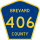County Road 406 marker