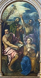Catherine of Alexandria with Saints Jerome, John the Baptist, and James Giuseppe Porta