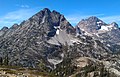 Corteo Peak and Black Peak (right) seen from Maple Pass loop trail