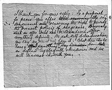 Draft of a telegram from O'Flanagan to Lloyd George, December 1920