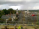 Dunboyne railway station under construction (September 2009)
