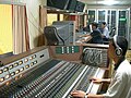 Staff in the audio monitoring room, 2006