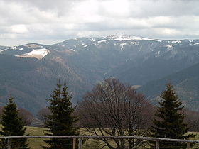 Feldberg depuis Schauinsland.