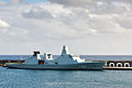 HDMS Peter Willemoes fitting out on 8 November 2011.