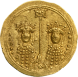 Gold histamenon of Zoë and Theodora, 1042