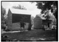 Two old buildings at Alpine Plantation, 1937