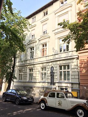 Main elevation on the street