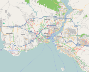 Map showing the location of Mihrabat Nature Park