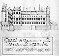 The Louvre in an engraving, 1580s