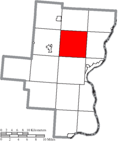 Location of Springfield Township in Gallia County