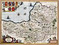 Image 18A map of the county in 1646, author unknown (from Somerset)