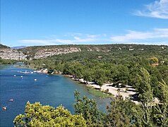 Le lac de Montmeyan-Quinson, août 2017.