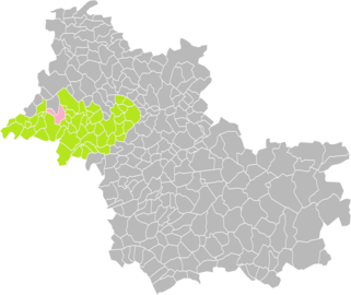 Montoire-sur-le-Loir dans le canton de Montoire-sur-le-Loir en 2016.