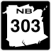 Route 303 marker