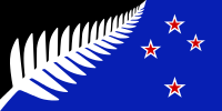 The official Preferred Alternative New Zealand Flag voted by New Zealand in the first flag referendum