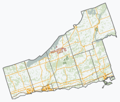Northumberland County, Ontario is located in Northumberland County
