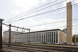 Vue arrière du bâtiment de 1956.