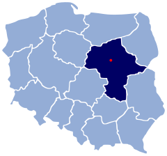 Localização de Nasielsk na Polónia