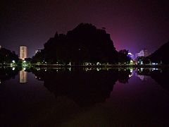 桃花公园夜景