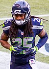 Richard Sherman in a preseason game with the Seattle Seahawks in 2015