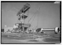 MSFC Static Test Stand, SA-T at bottom right.