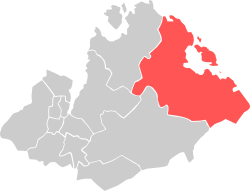 Location within Sandnes municipality