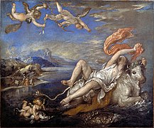 Rapto de Europa (Tiziano), ca. 1560.[58]​