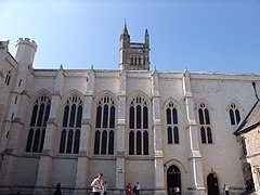 North side of Chapel, facing Chamber Court