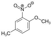 Strukturformel von 1-Methoxy-4-methyl-2-nitrobenzol