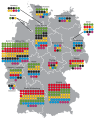 Sièges de liste par Land.